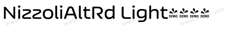 NizzoliAltRd Light字体转换
